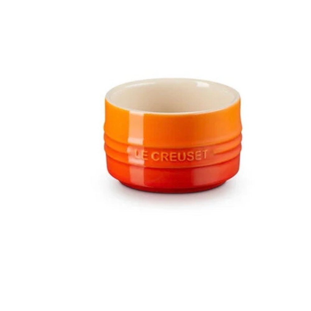 Le Creuset Vibrant Orange and Cream Ramekin